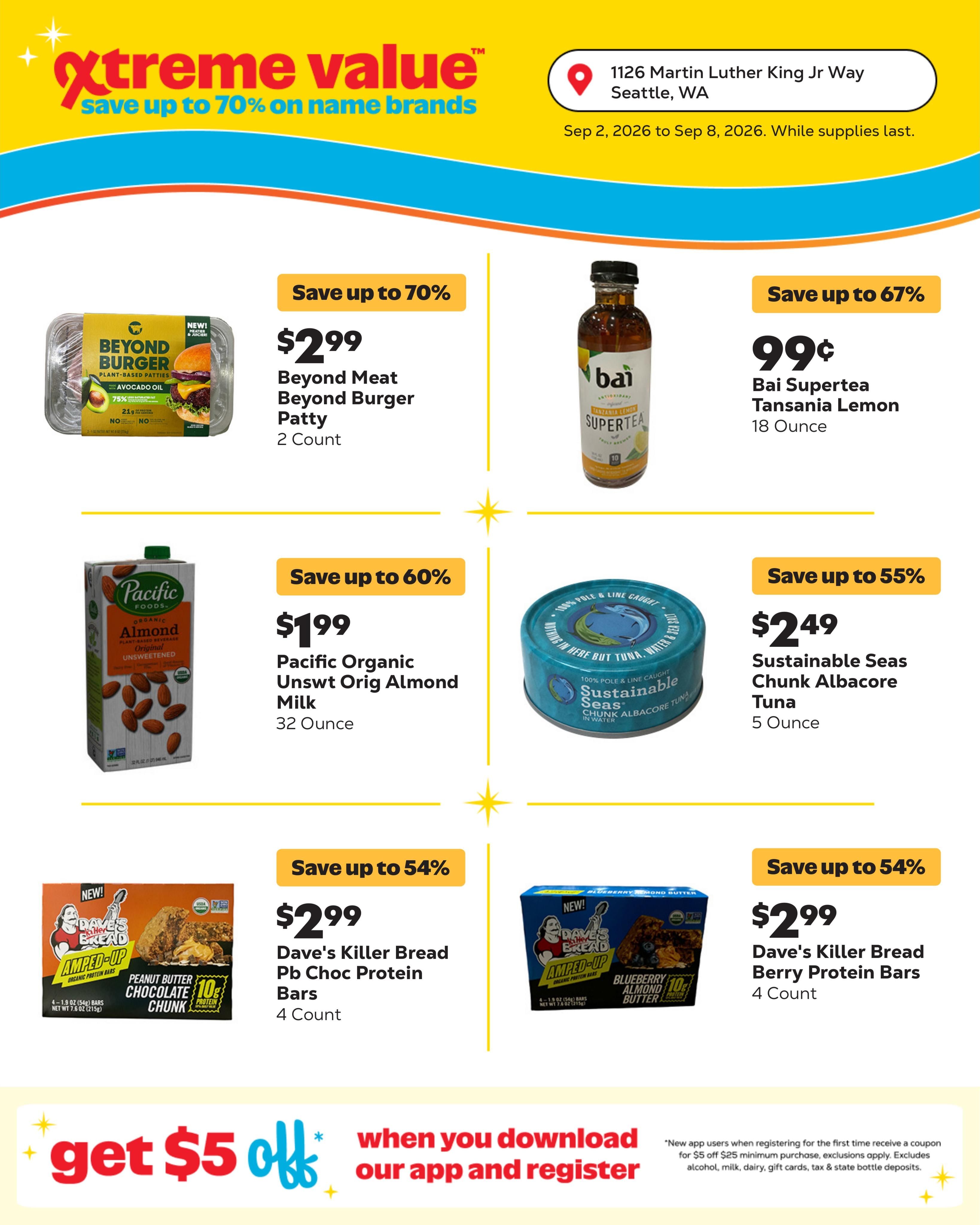 Grocery Outlet (Seattle Area, WA) Weekly Ad September 9 - 15, 2026