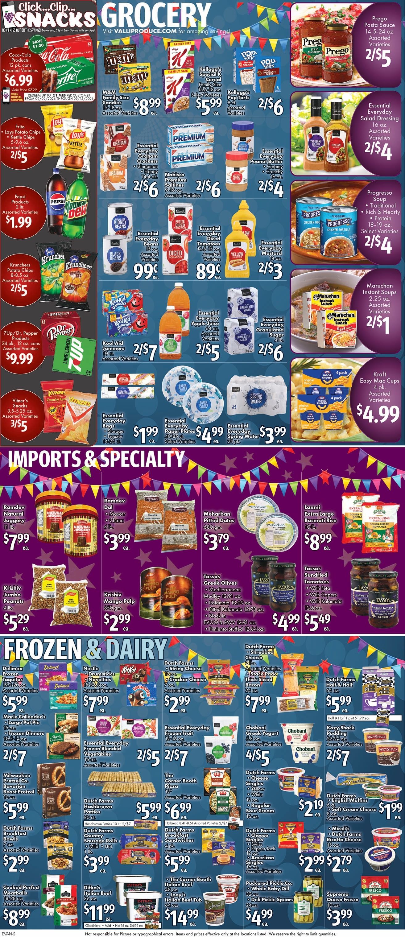 Valli Produce (Evanston, IL) Weekly Ad September 9 - 15, 2026