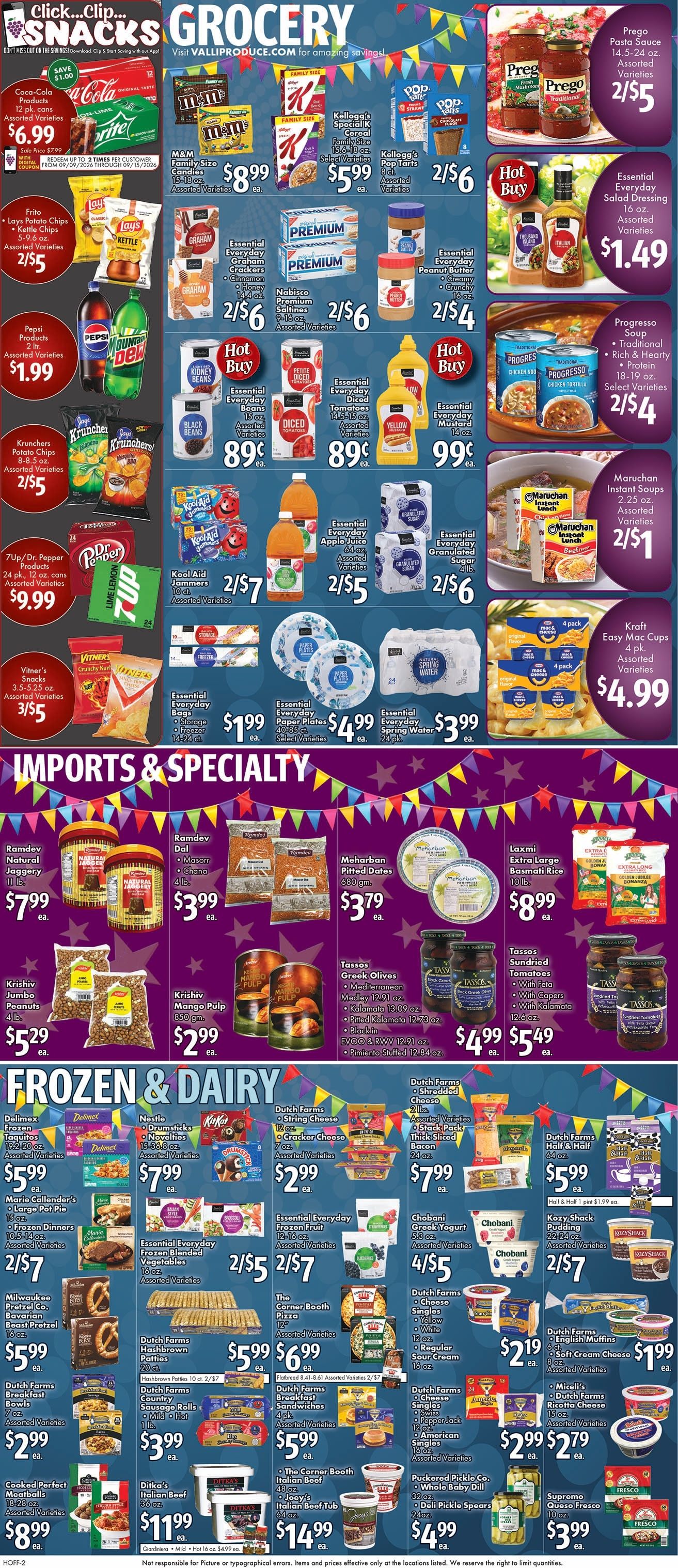 Valli Produce (Hoffman Estates, IL) Weekly Ad September 9 - 15, 2026