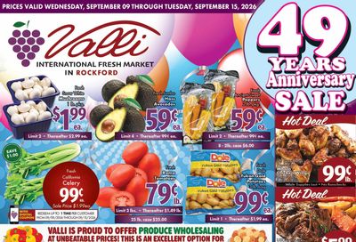 Valli Produce (Rockford, IL) Weekly Ad September 9 - 15, 2026