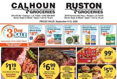 Calhoun Groceries Weekly Ad September 9 - 15, 2026