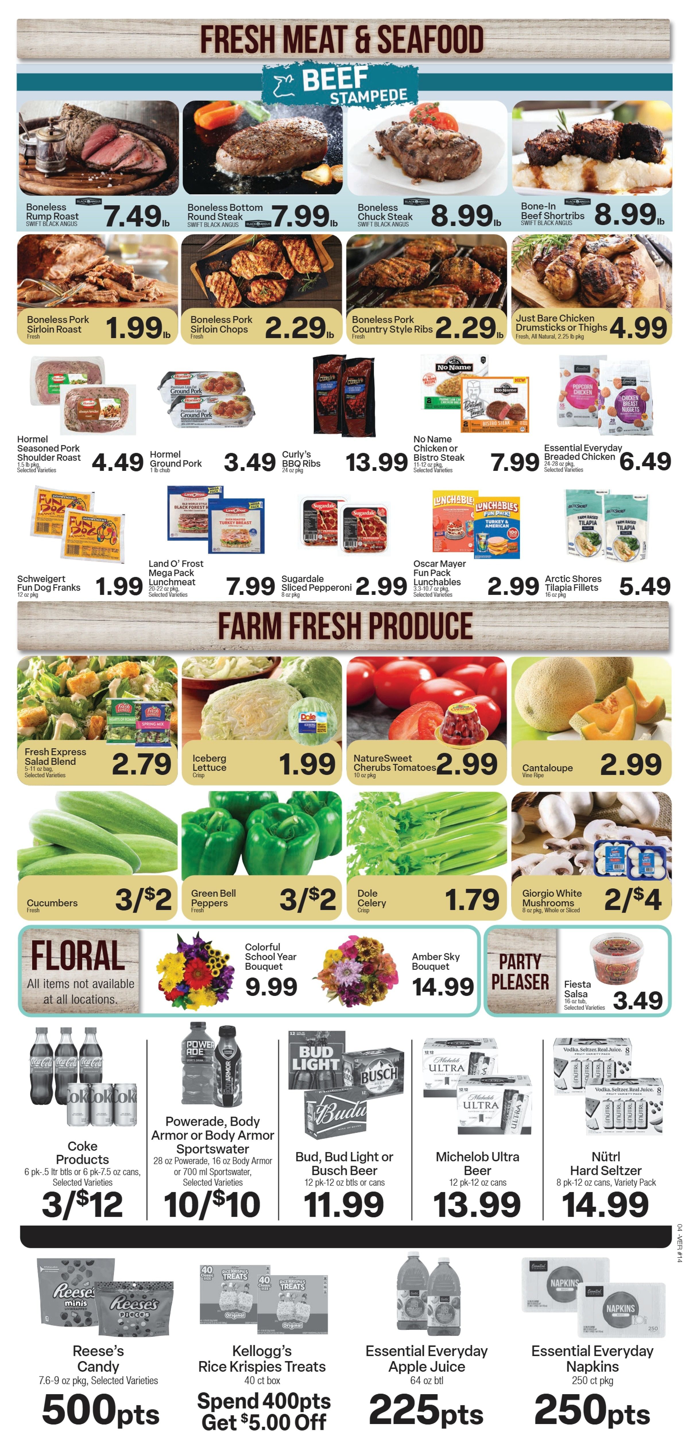 Chamberlain Food Center Weekly Ad September 9 - 15, 2026