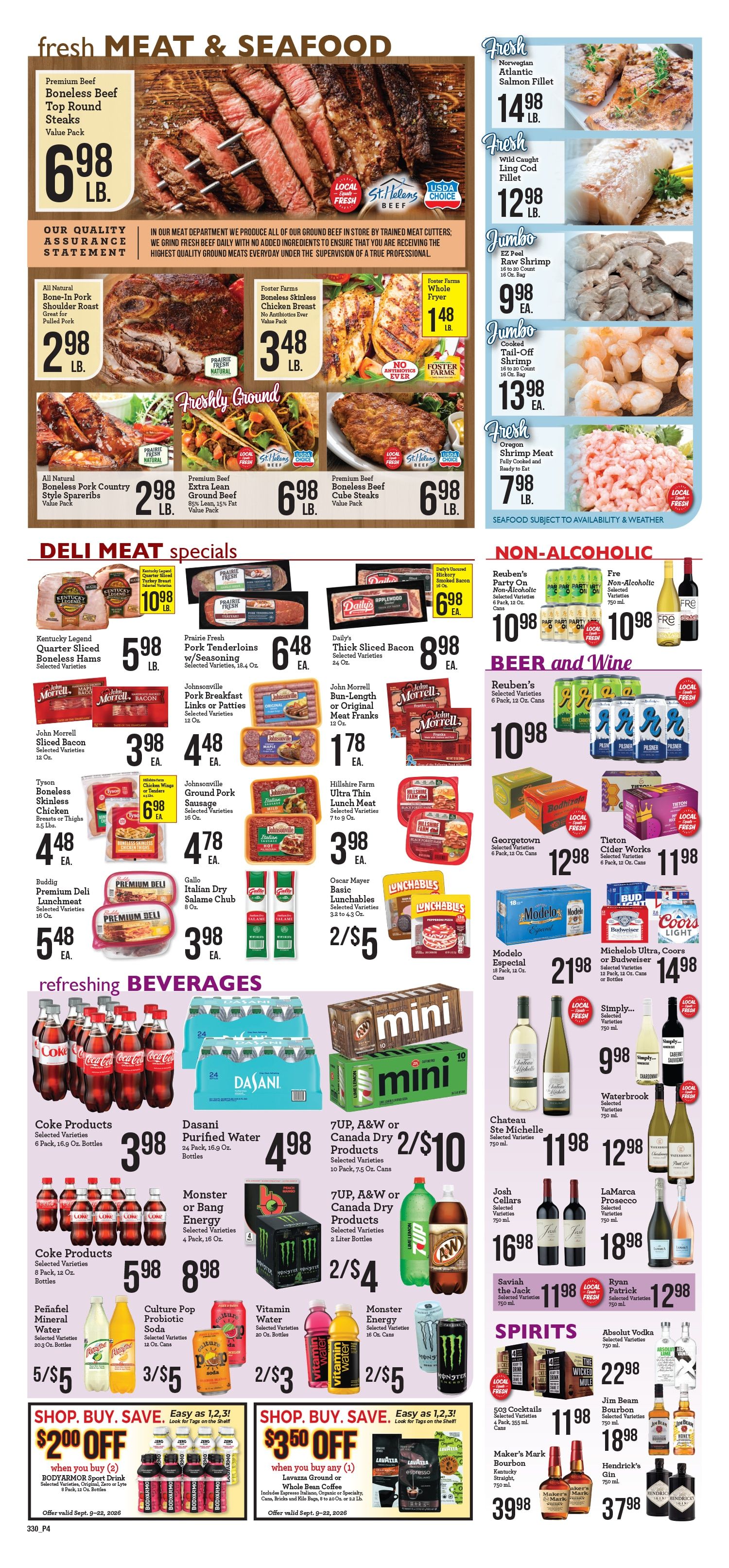 A & J Select Market Weekly Ad September 9 - 15, 2026