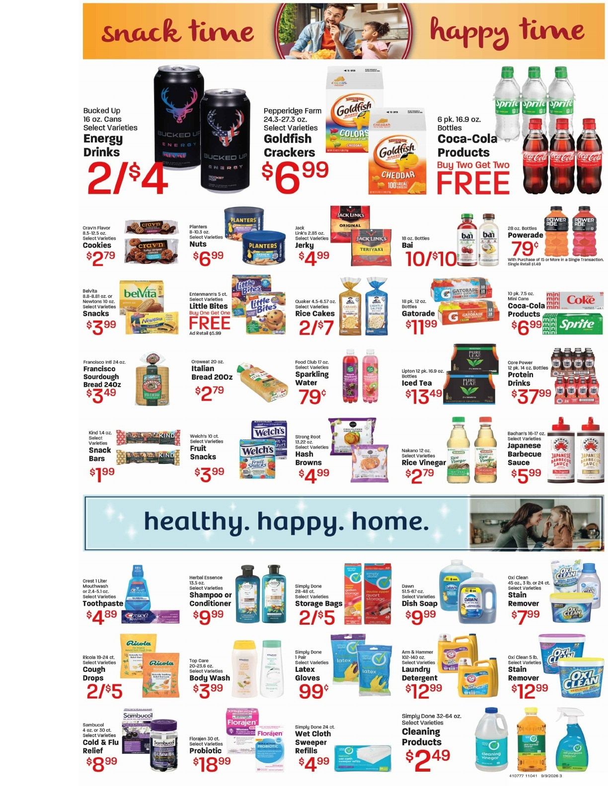 Bee's Marketplace Weekly Ad September 9 - 15, 2026