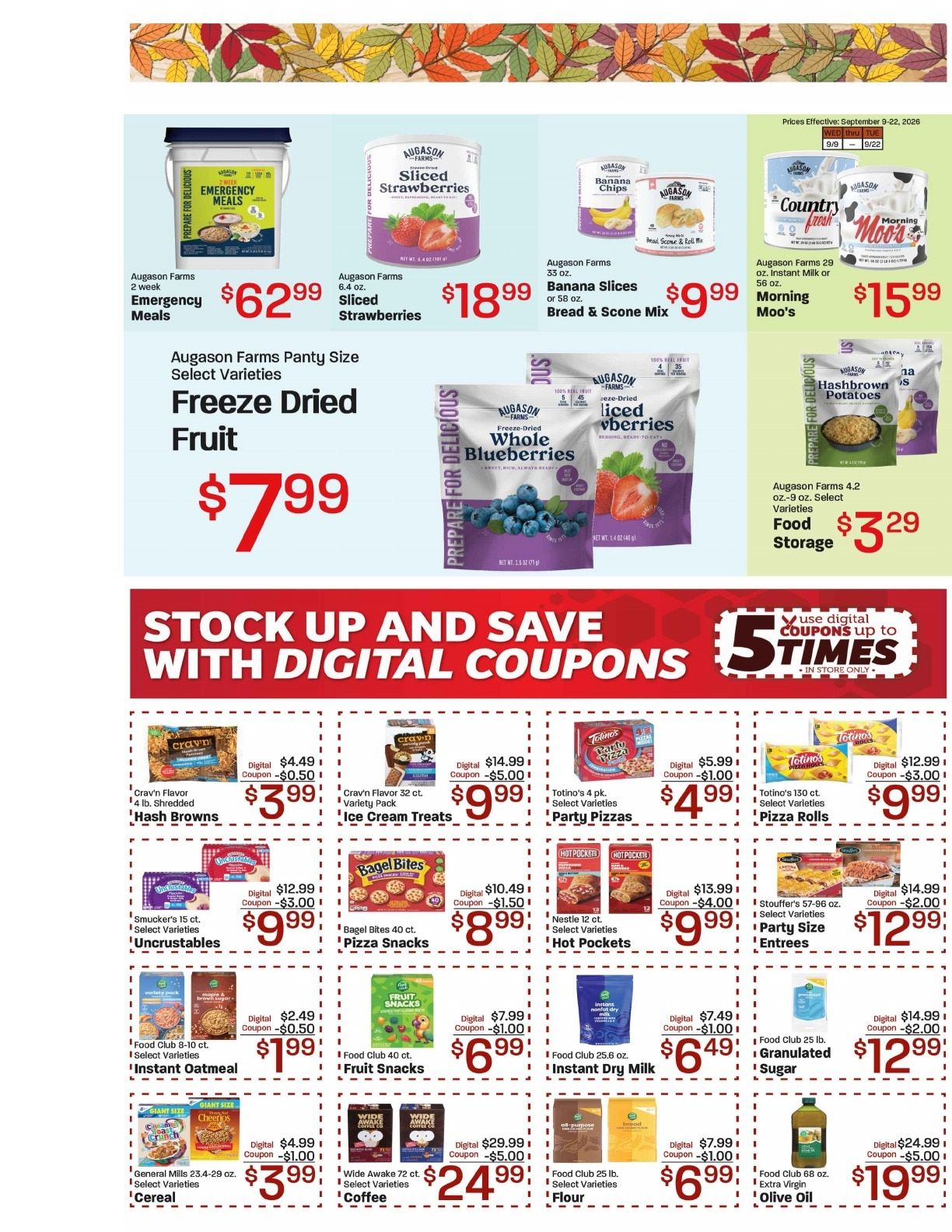 Bee's Marketplace Weekly Ad September 9 - 22, 2026