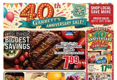 Garrett's IGA Weekly Ad September 9 - 15, 2026