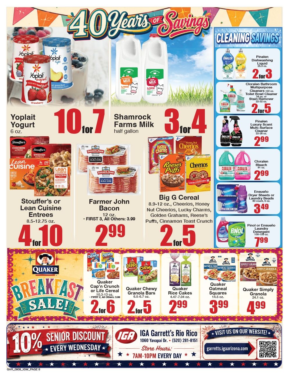 Garrett's IGA Weekly Ad September 9 - 15, 2026