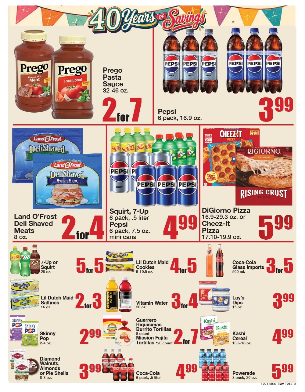 Garrett's IGA Weekly Ad September 9 - 15, 2026