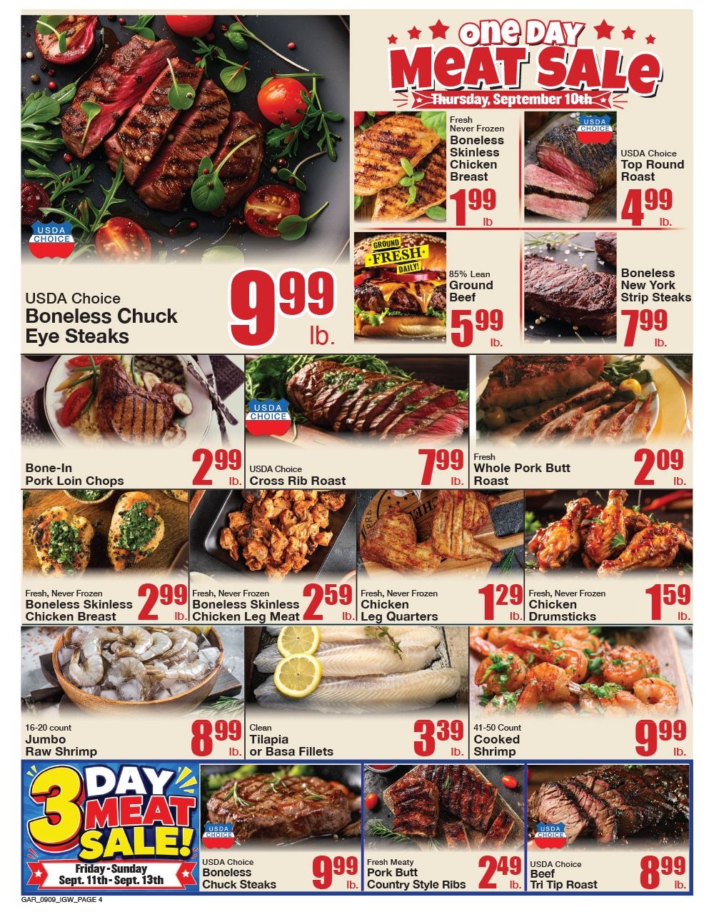 Garrett's IGA Weekly Ad September 9 - 15, 2026