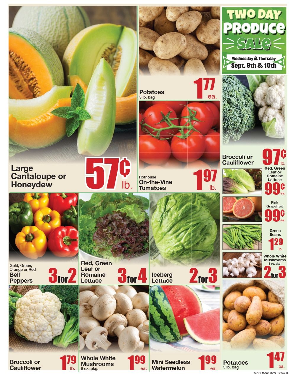 Garrett's IGA Weekly Ad September 9 - 15, 2026