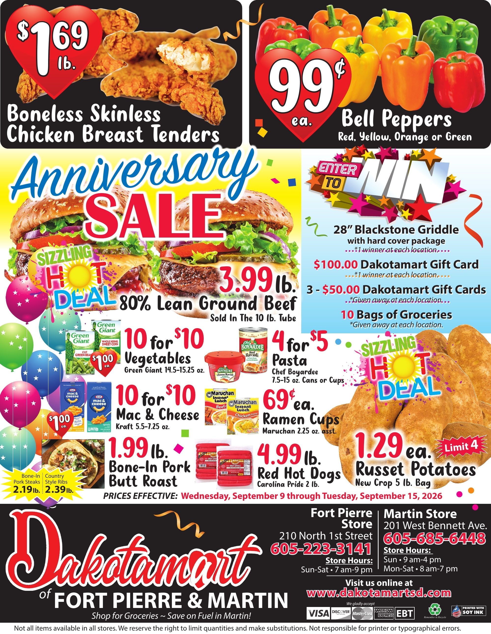 Dakotamart (South Dakota) Weekly Ad September 9 - 15, 2026
