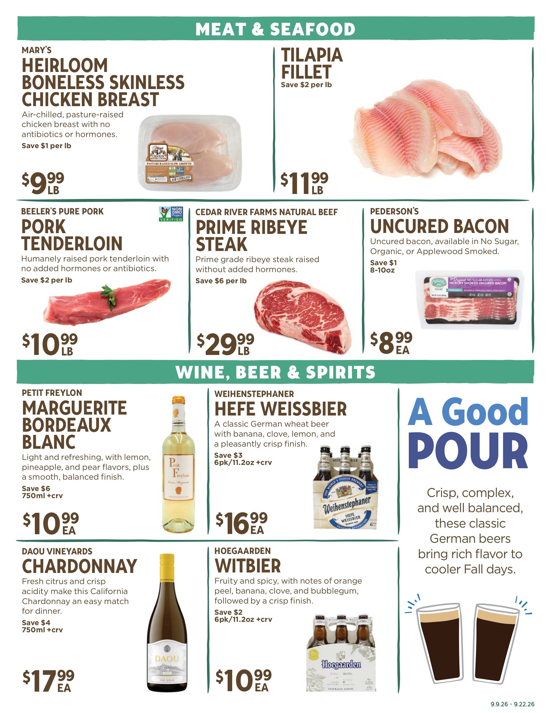 New Leaf Community Markets Weekly Ad September 16 - 22, 2026