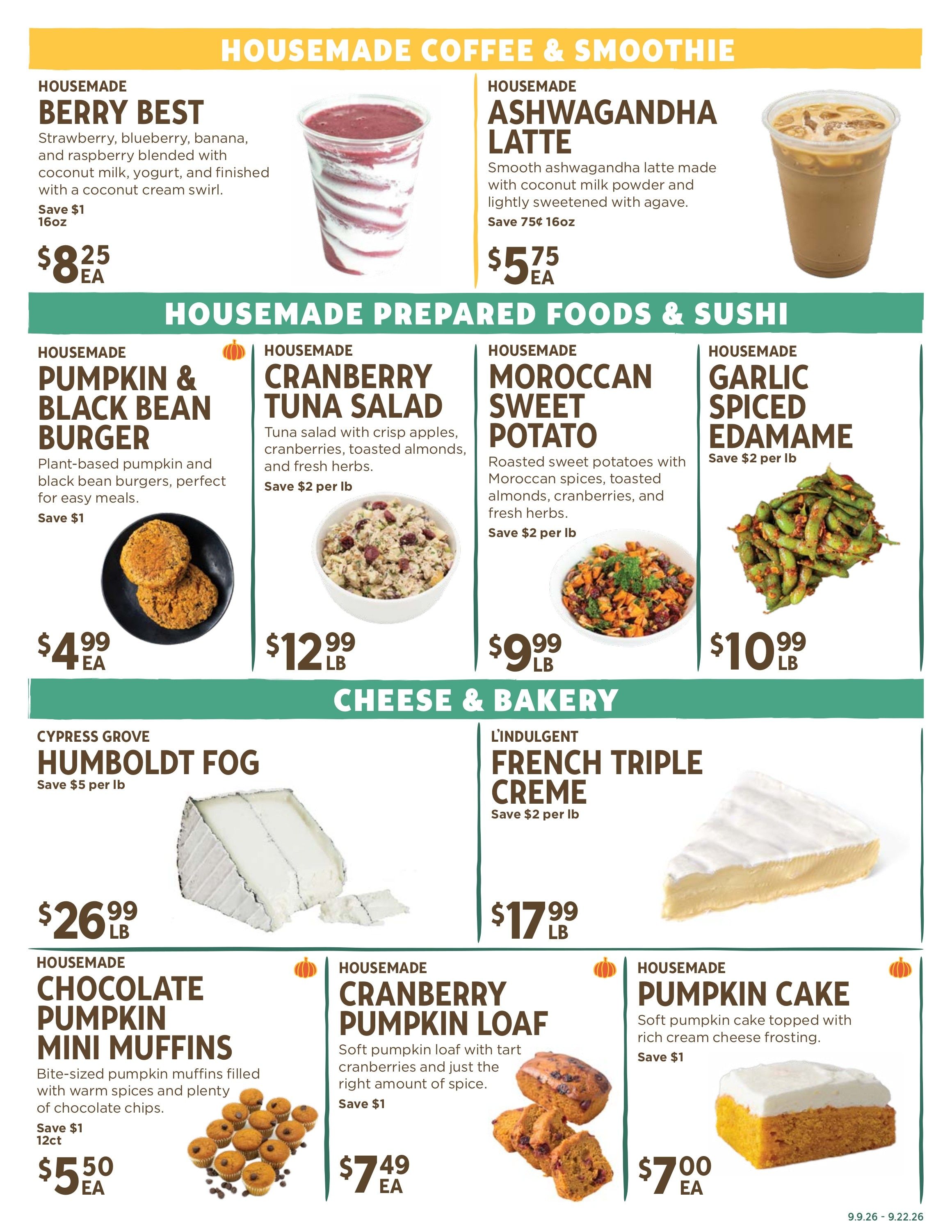 New Leaf Community Markets Weekly Ad September 16 - 22, 2026