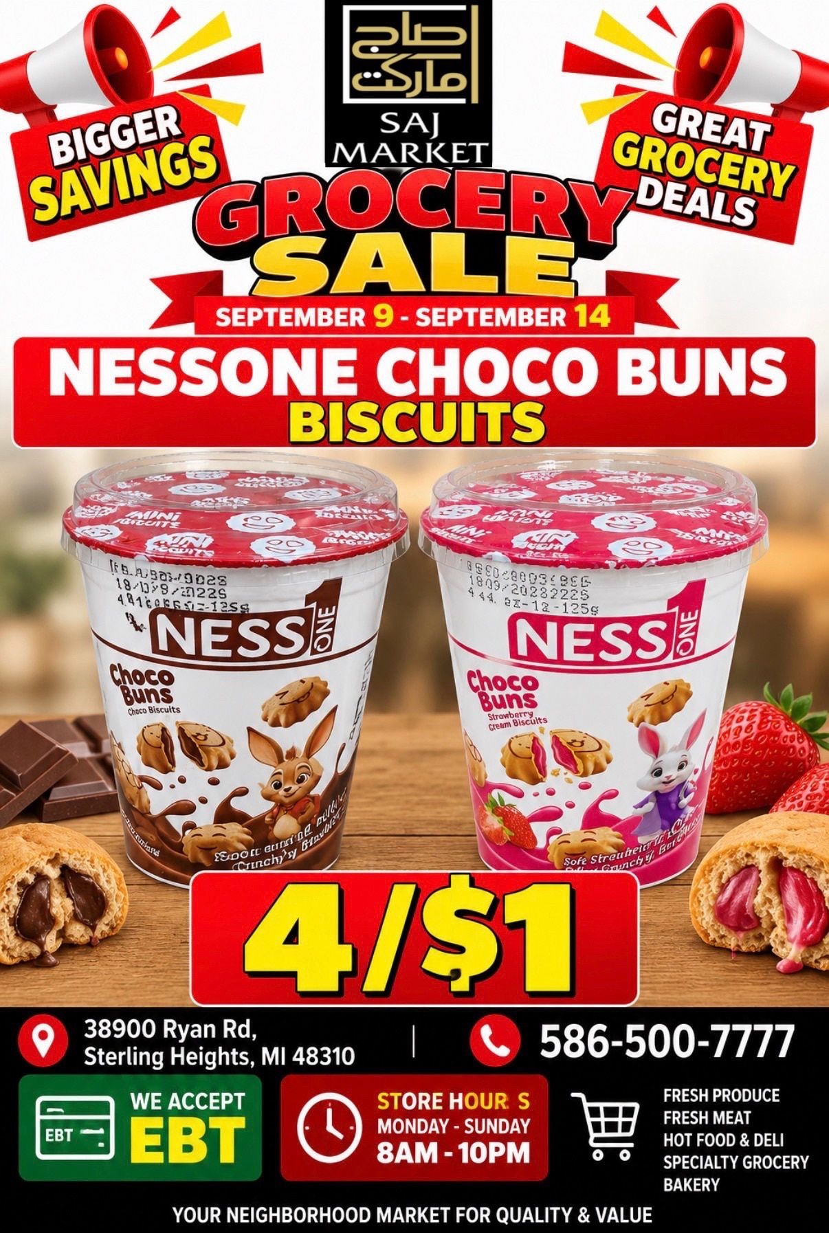 Saj Market Weekly Ad September 9 - 15, 2026