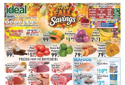 Ideal Food Basket (5637 South Orange Ave, Orlando, FL) Weekly Ad September 9 - 15, 2026