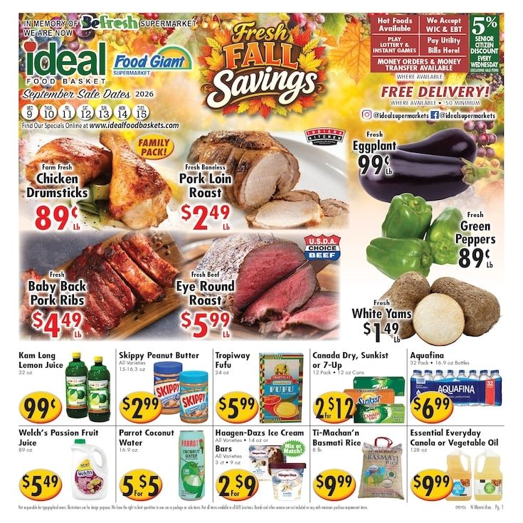 Ideal Food Basket (Miami, FL) Weekly Ad September 9 - 15, 2026