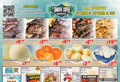 Tamura Super Market Weekly Ad September 9 - 15, 2026