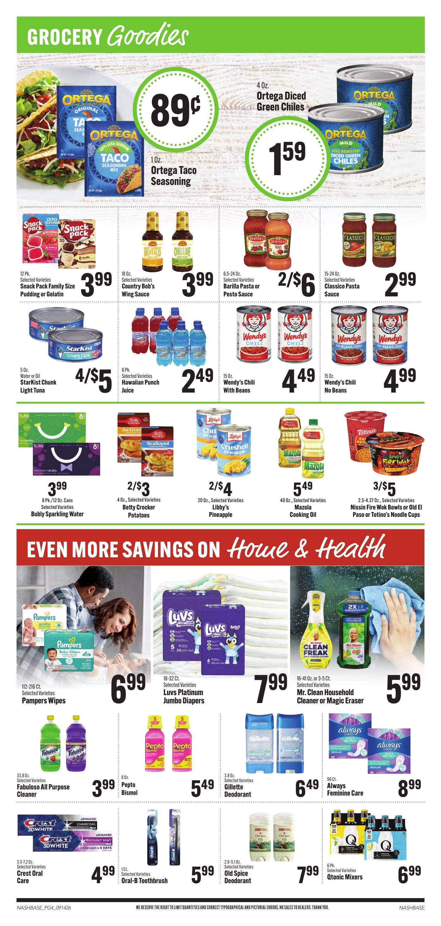 Hilltop Supermarket Weekly Ad September 14 - 20, 2026