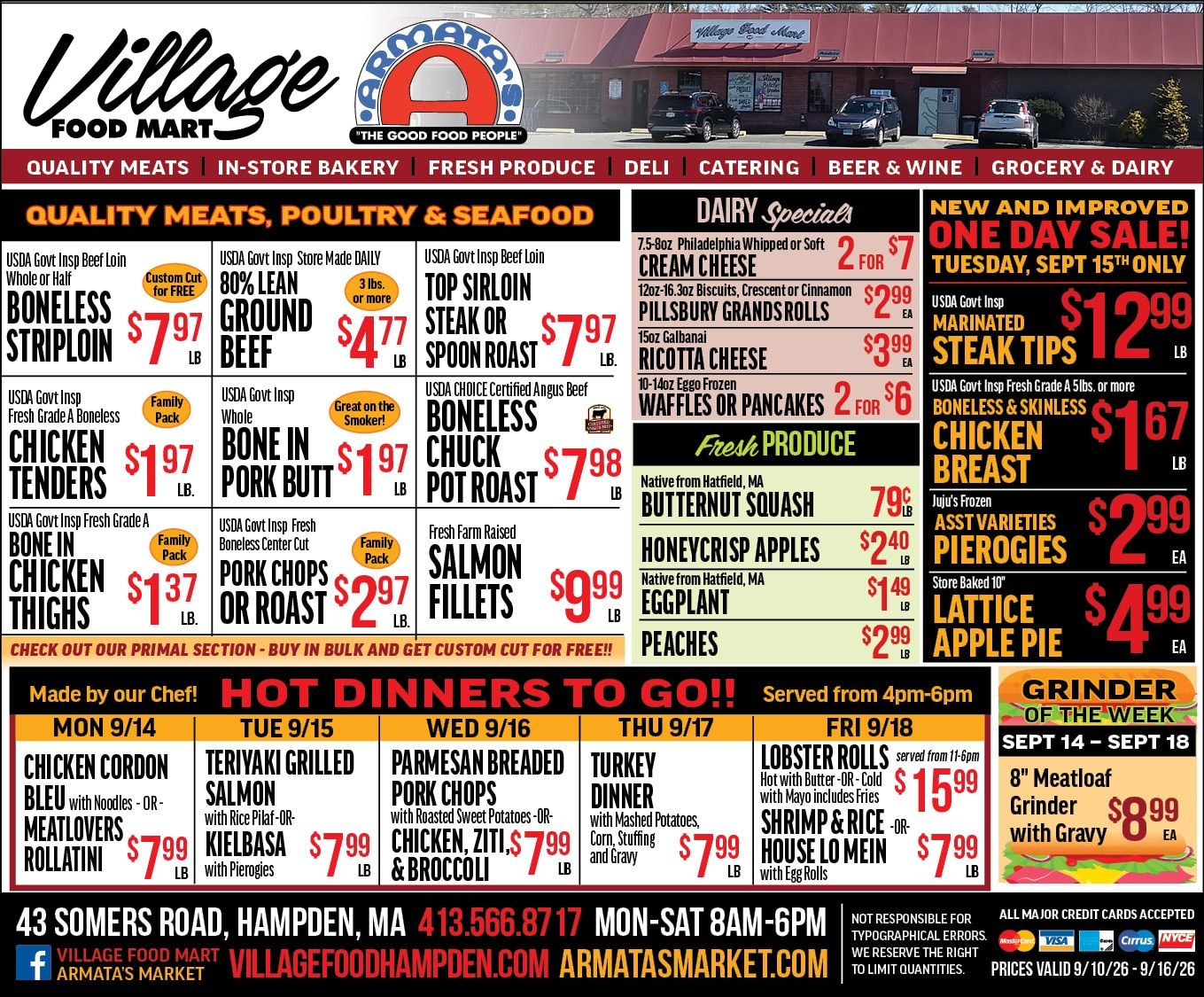 Village Food Mart Weekly Ad September 10 - 16, 2026