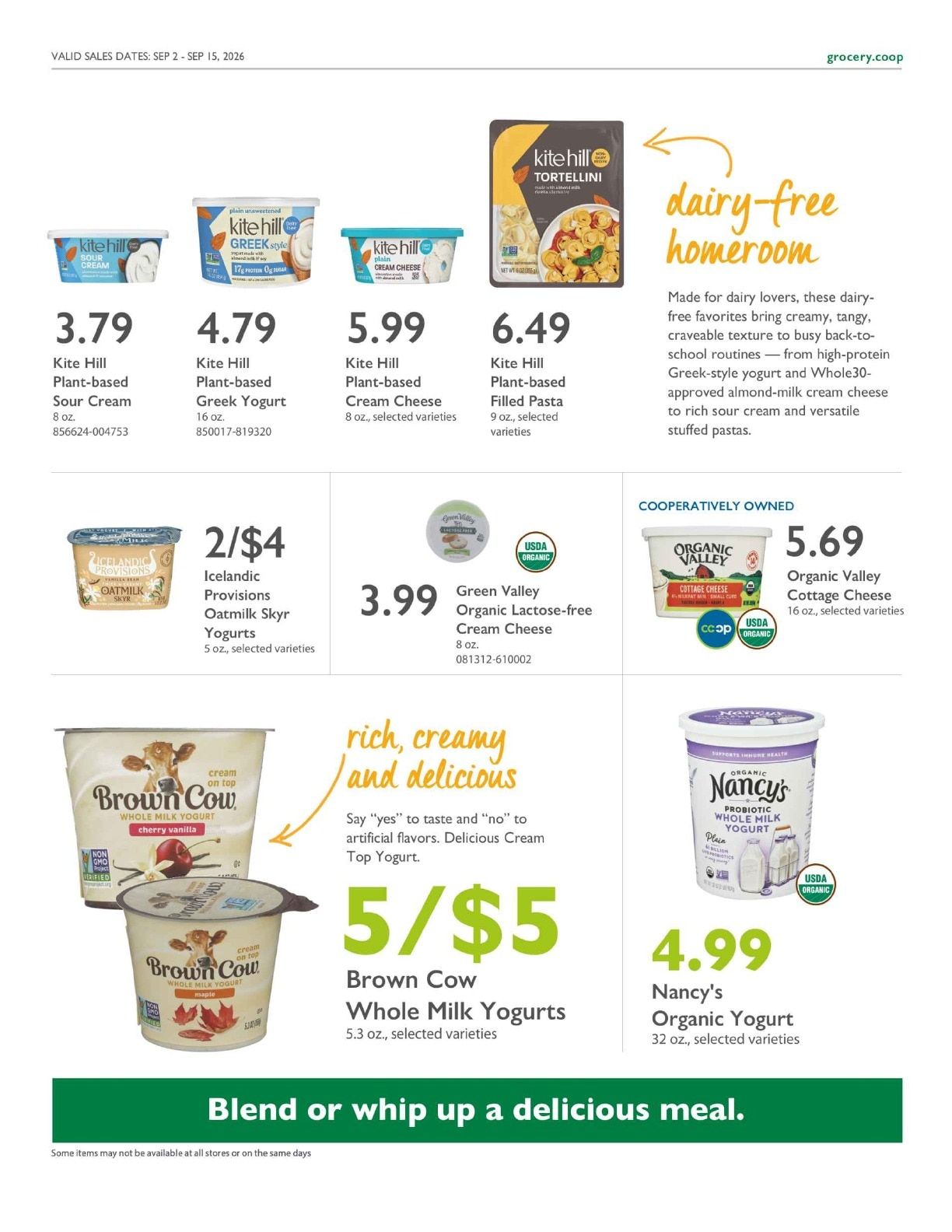 Community Food Co-op - Bellingham Co+op Deals Weekly Ad September 2 - 15, 2026