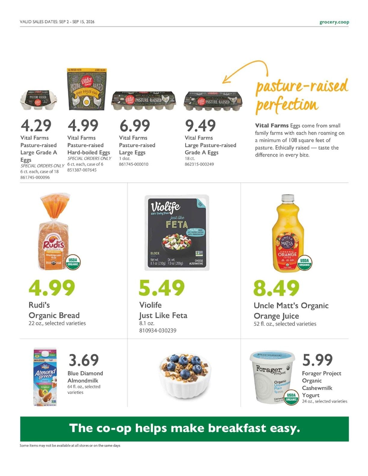 Community Food Co-op - Bellingham Co+op Deals Weekly Ad September 2 - 15, 2026