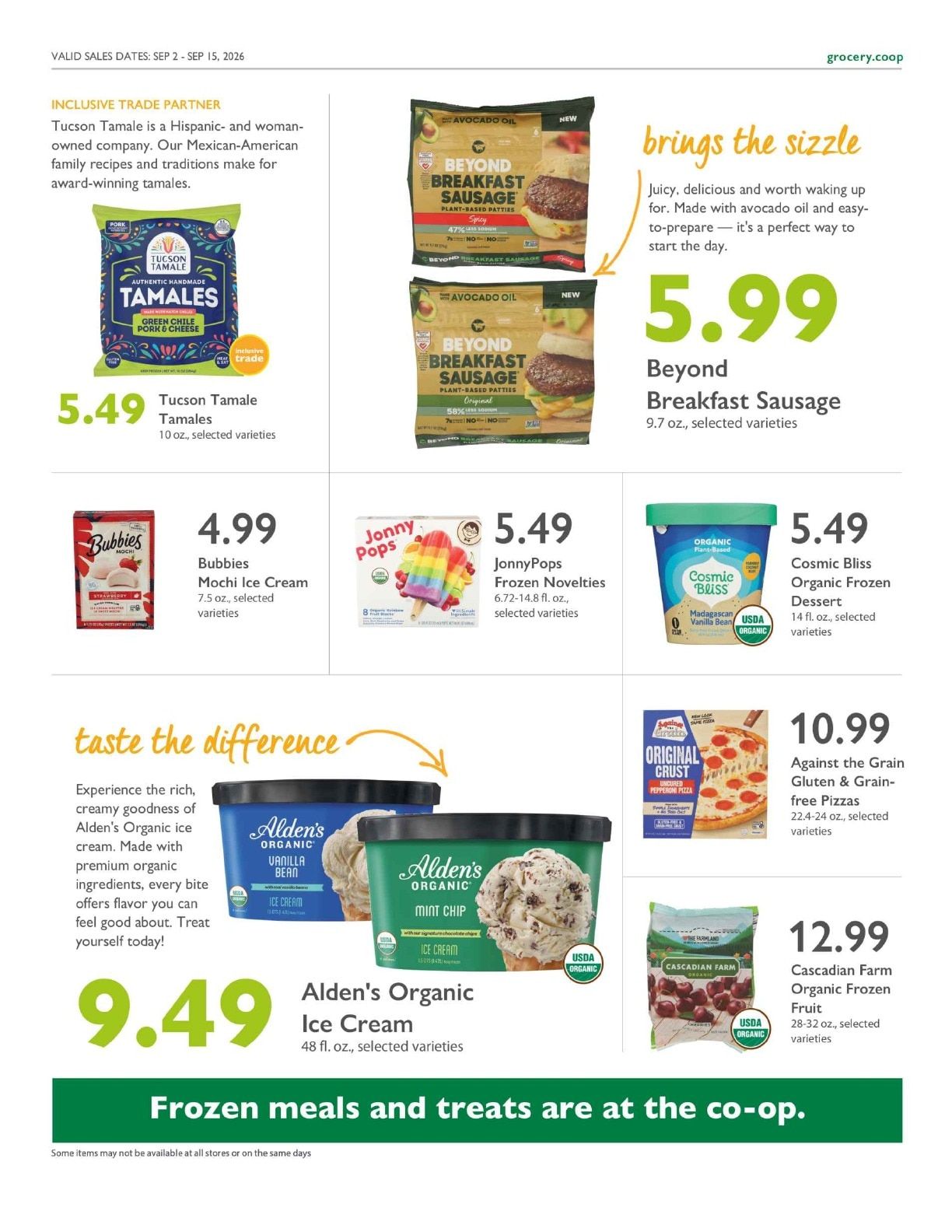 Community Food Co-op - Bellingham Co+op Deals Weekly Ad September 2 - 15, 2026