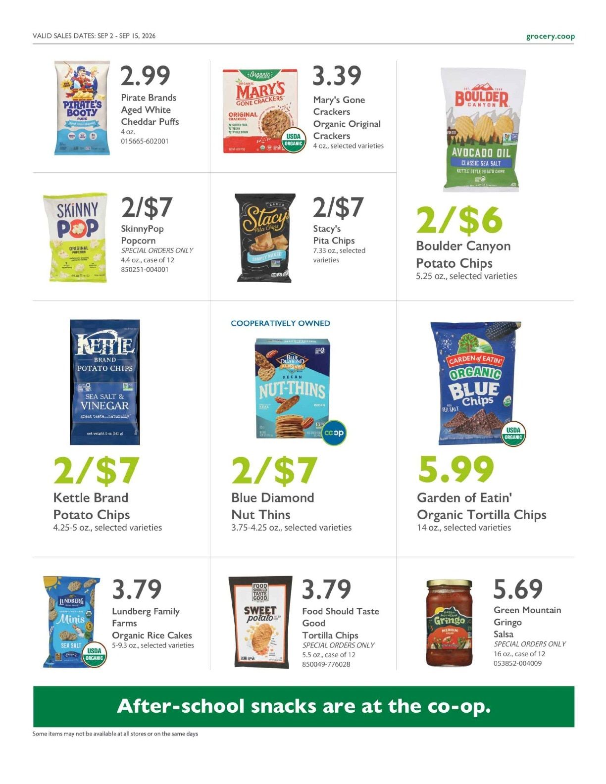 Community Food Co-op - Bellingham Co+op Deals Weekly Ad September 2 - 15, 2026
