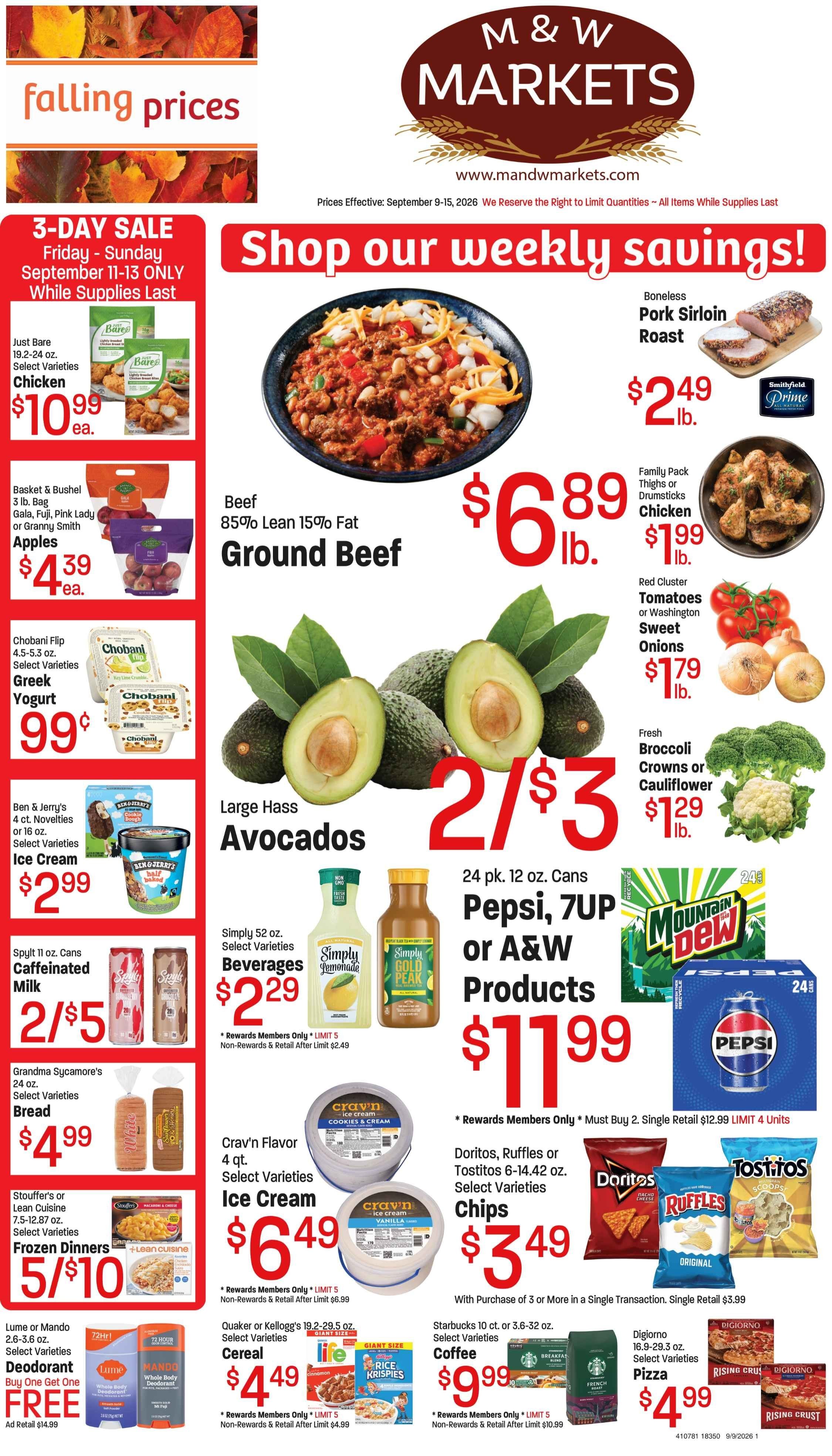 M&W Markets (Boise, ID) Weekly Ad September 9 - 15, 2026