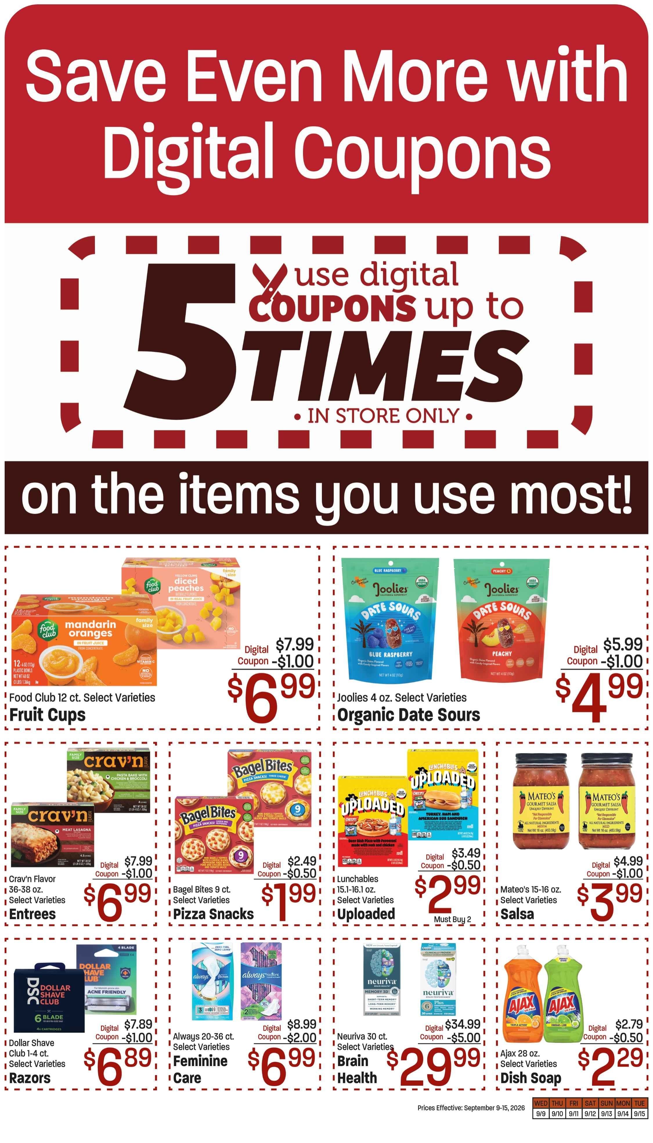 M&W Markets (Gooding, ID) Weekly Ad September 9 - 16, 2026