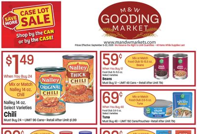 M&W Markets (Gooding, ID) Weekly Ad September 9 - 23, 2026