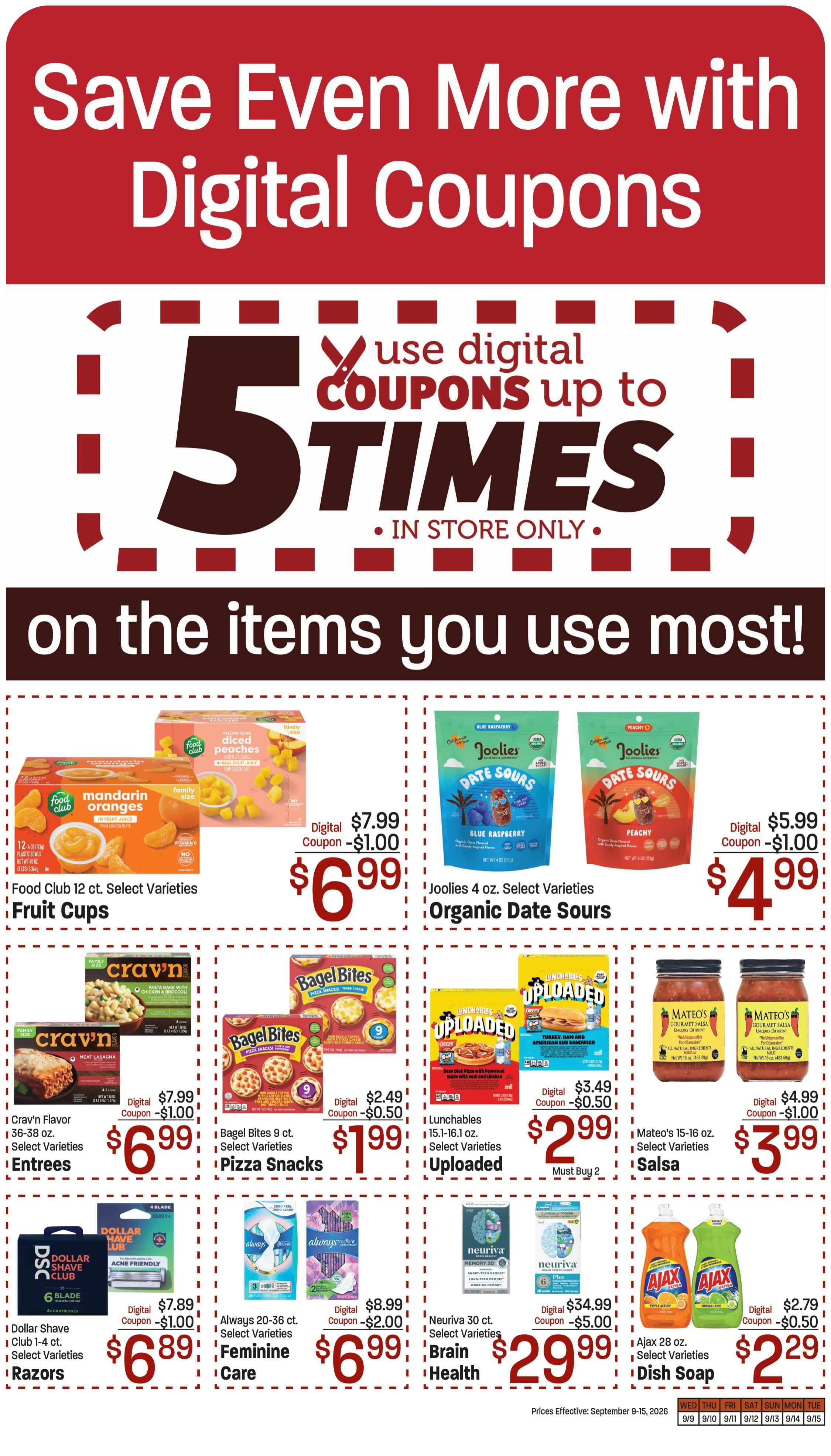 M&W Markets (Parma, ID) Weekly Ad September 9 - 16, 2026
