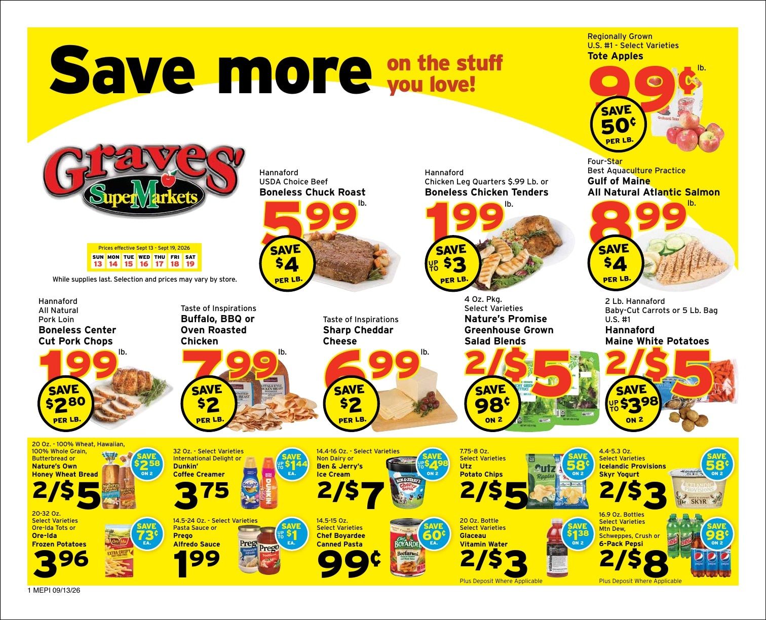 Graves' Shop 'n Save Weekly Ad September 13 - 19, 2026