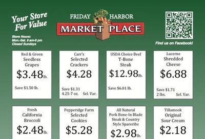 Friday Harbor Marketplace Weekly Ad September 9 - 15, 2026