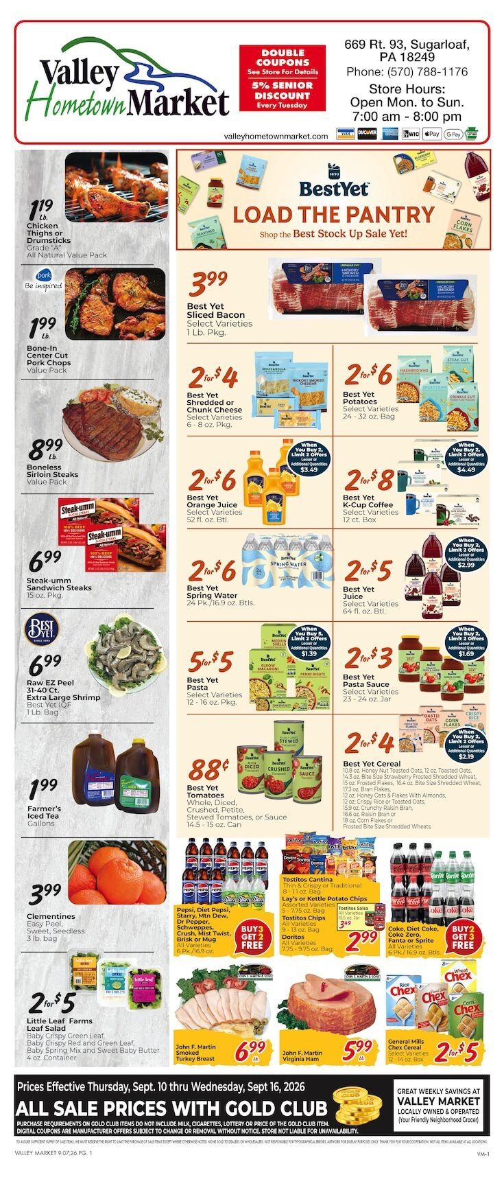Valley Hometown Market Weekly Ad September 10 - 16, 2026