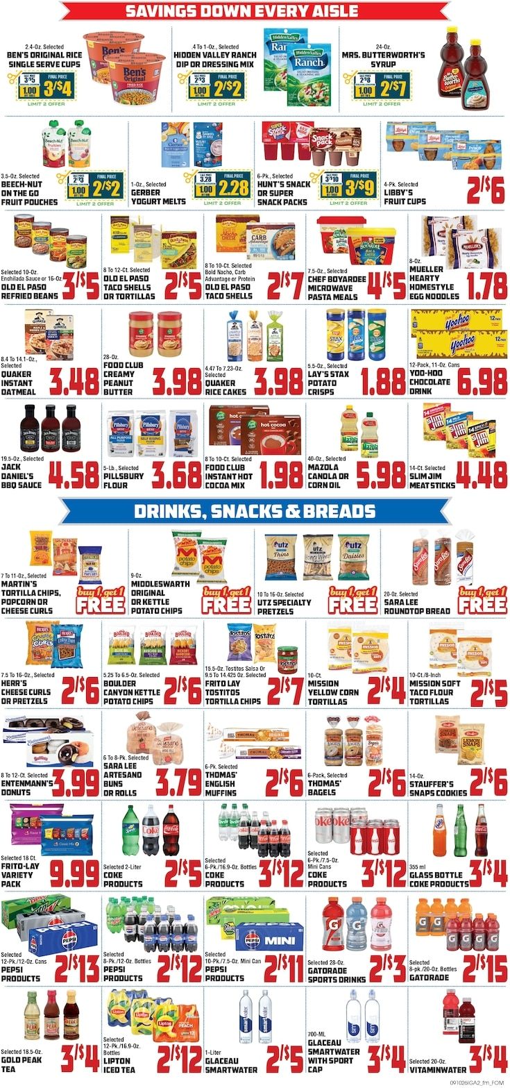 Saubel's Markets Weekly Ad September 10 - 16, 2026