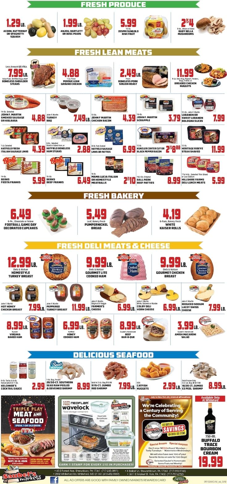 Saubel's Markets Weekly Ad September 10 - 16, 2026