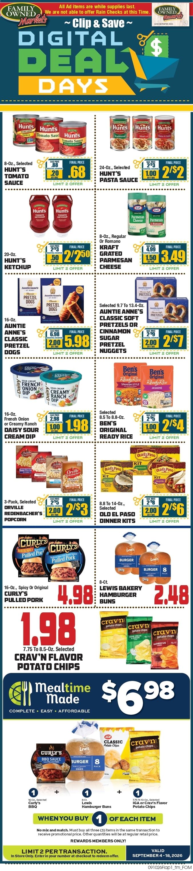 Saubel's Markets Weekly Ad September 10 - 16, 2026