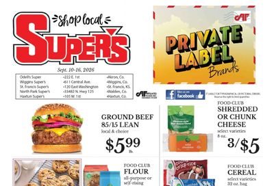 Odell's Super's Weekly Ad September 10 - 16, 2026