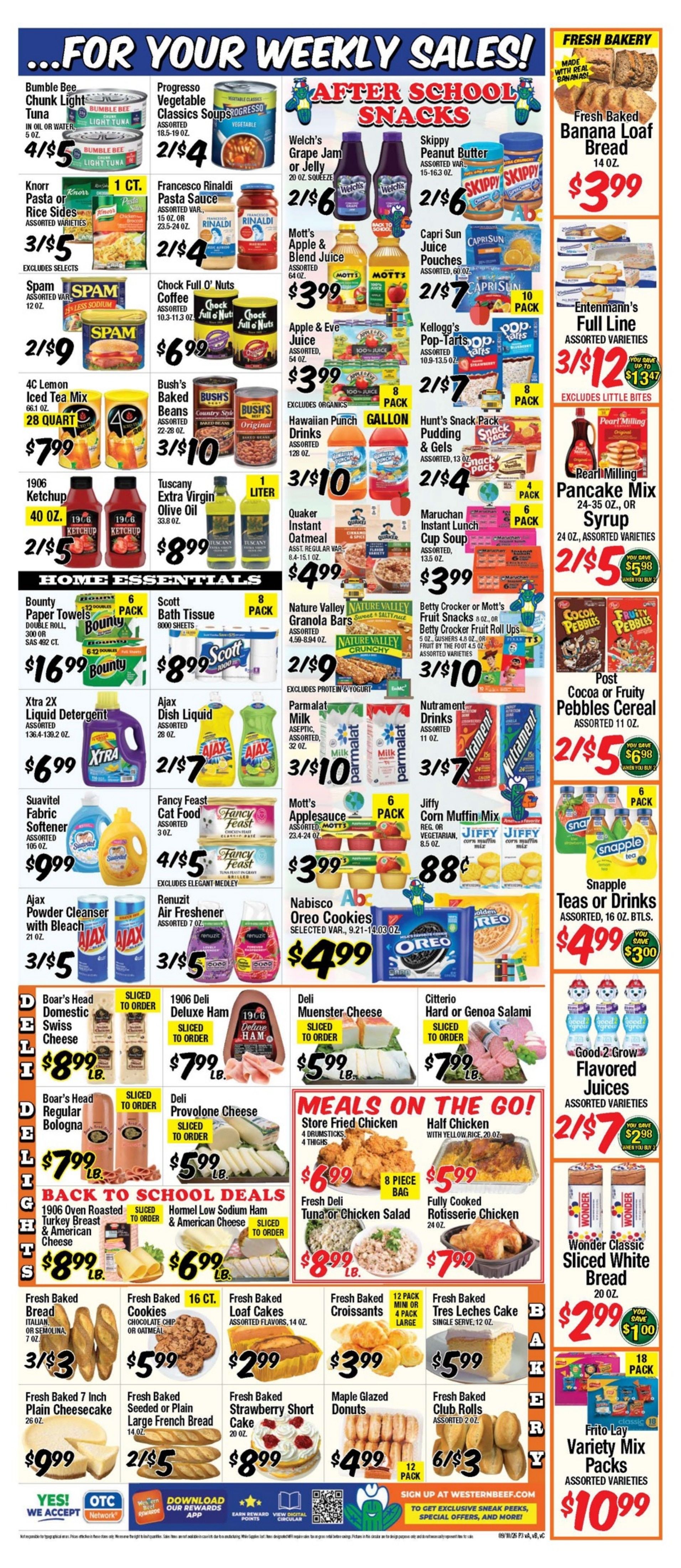 Western Beef (Road Carle Place, NY) Weekly Ad September 10 - 16, 2026