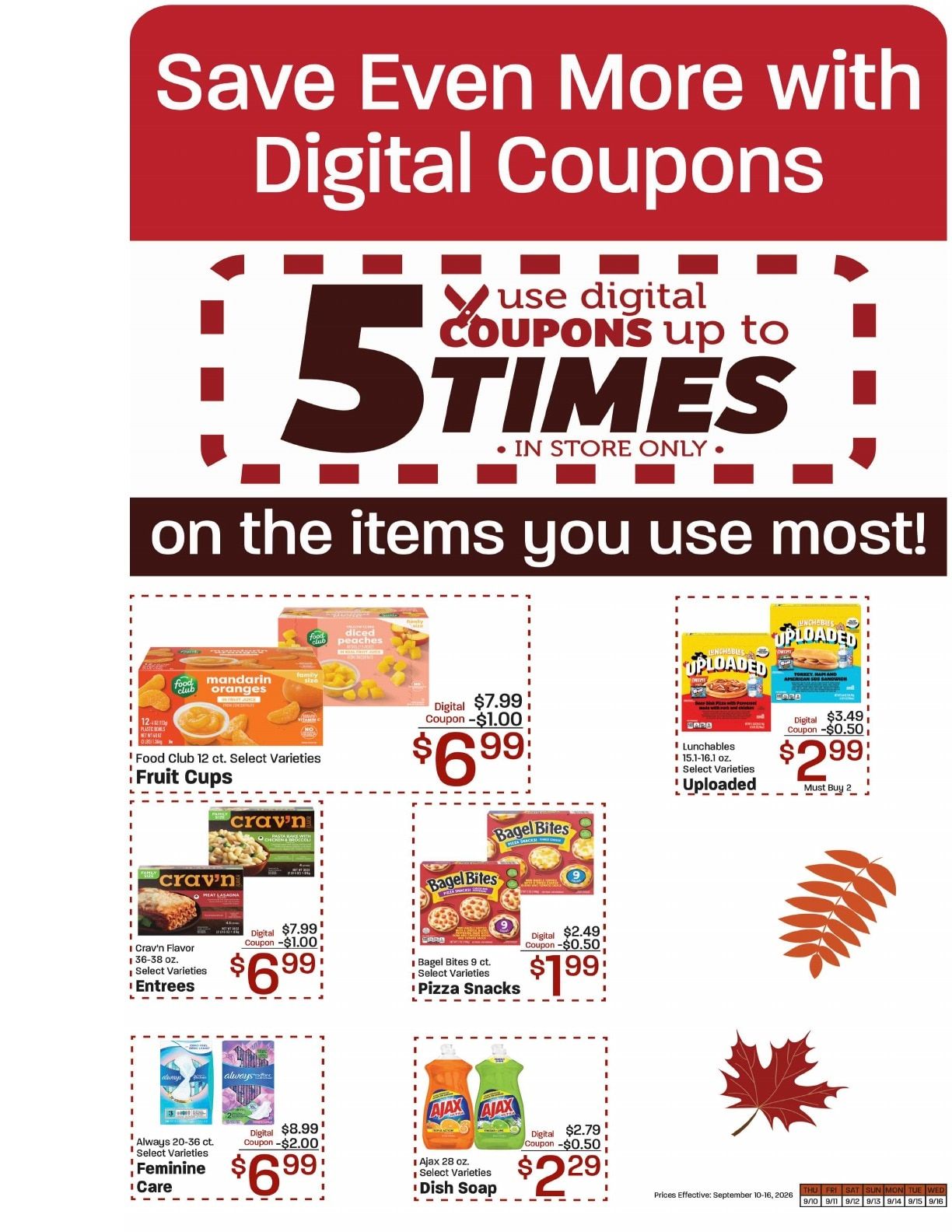 Lallatin Food Town Weekly Ad September 10 - 16, 2026