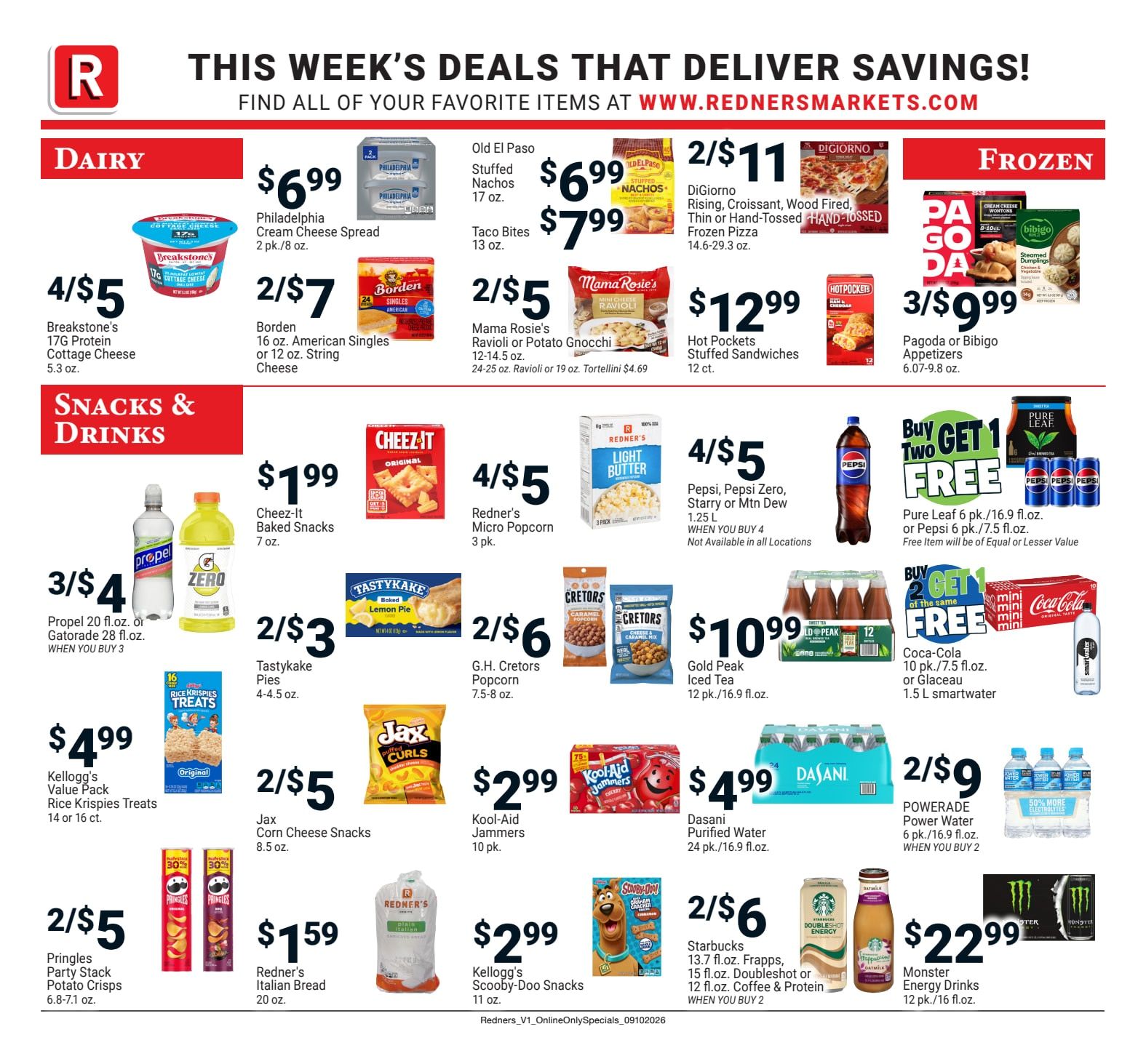 Redner's Markets (Fredericksburg and Palmyra, PA) Weekly Ad September 10 - 16, 2026