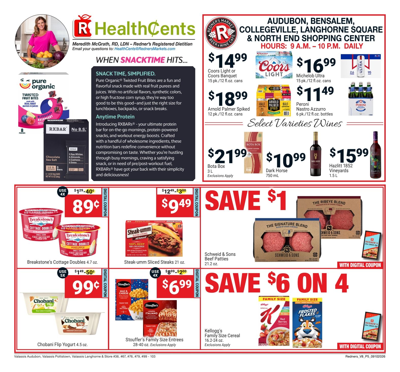Redner's Markets (Audubon and other locations, PA) Weekly Ad September 10 - 16, 2026