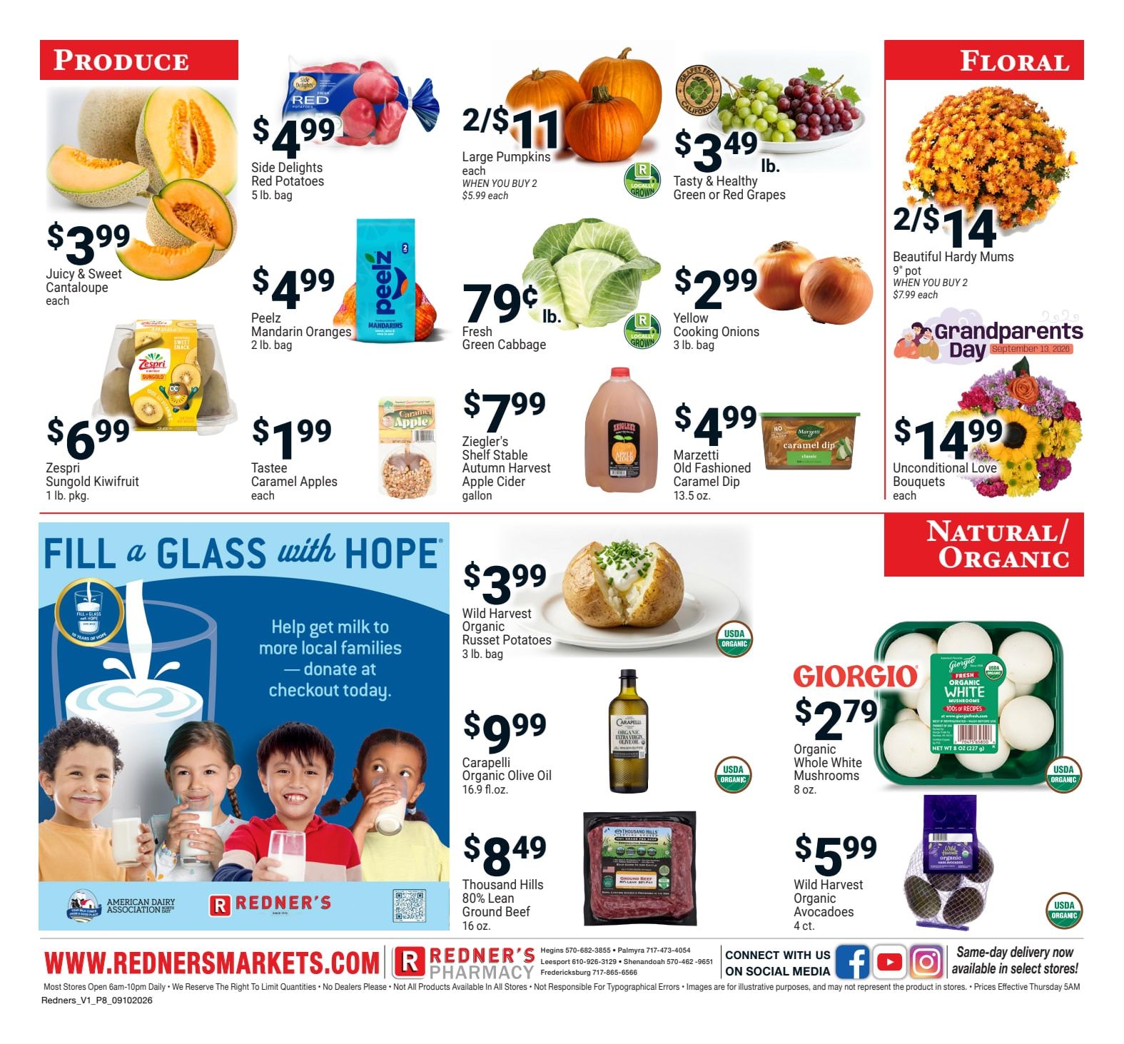 Redner's Markets (Douglassville and other locations, PA) Weekly Ad September 10 - 16, 2026