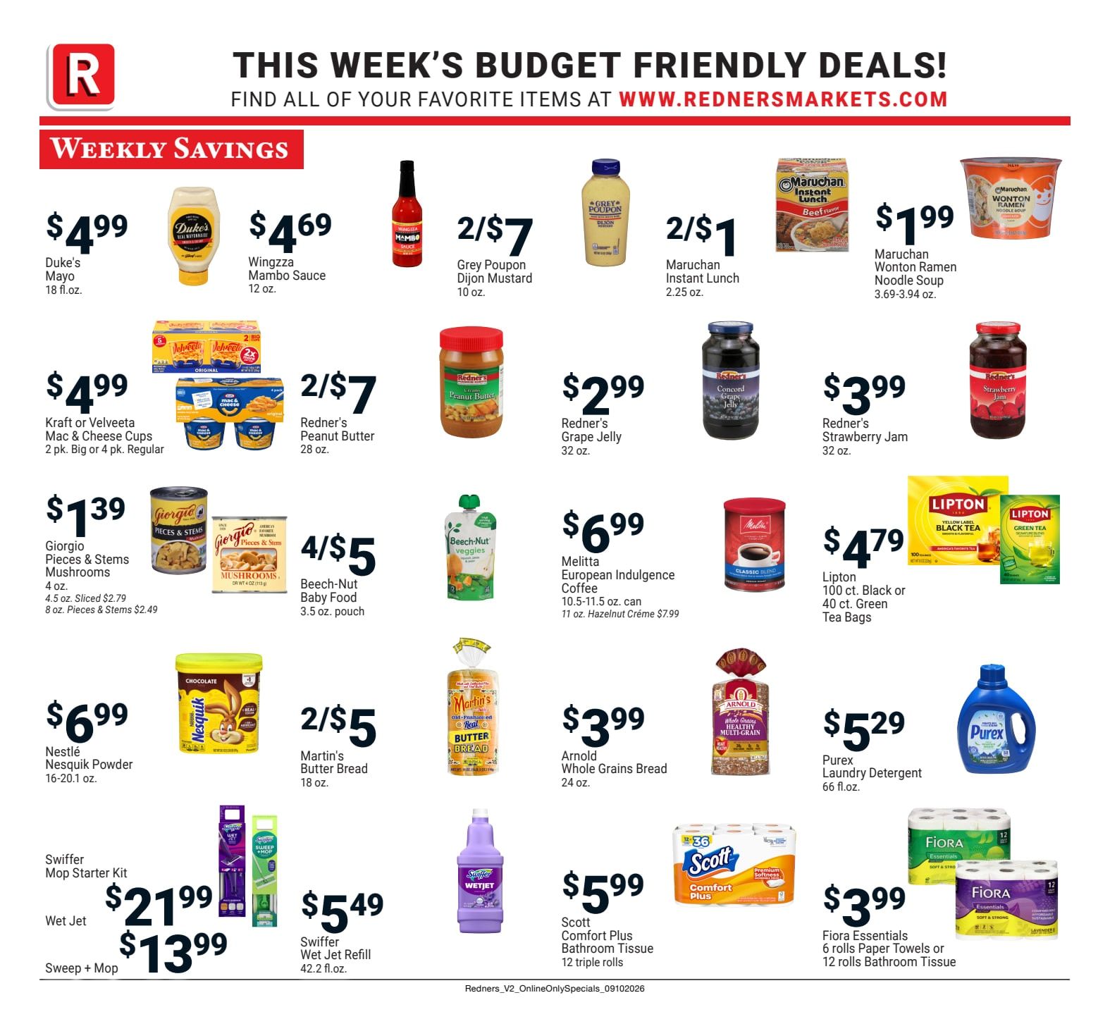 Redner's Markets (Douglassville and other locations, PA) Weekly Ad September 10 - 16, 2026