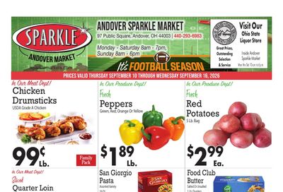 Sparkle Markets (Andover, OH) Weekly Ad September 10 - 16, 2026