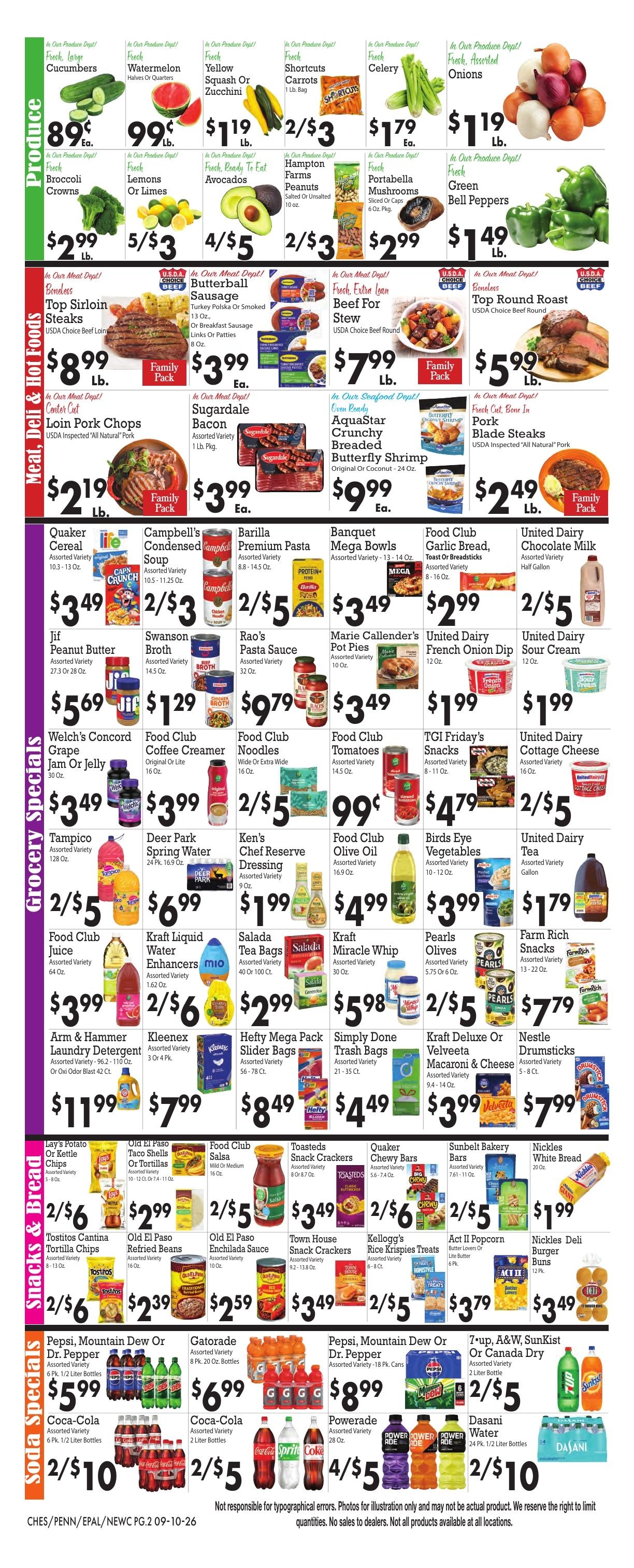 Sparkle Markets (Ohio, West Virginia) Weekly Ad September 10 - 16, 2026