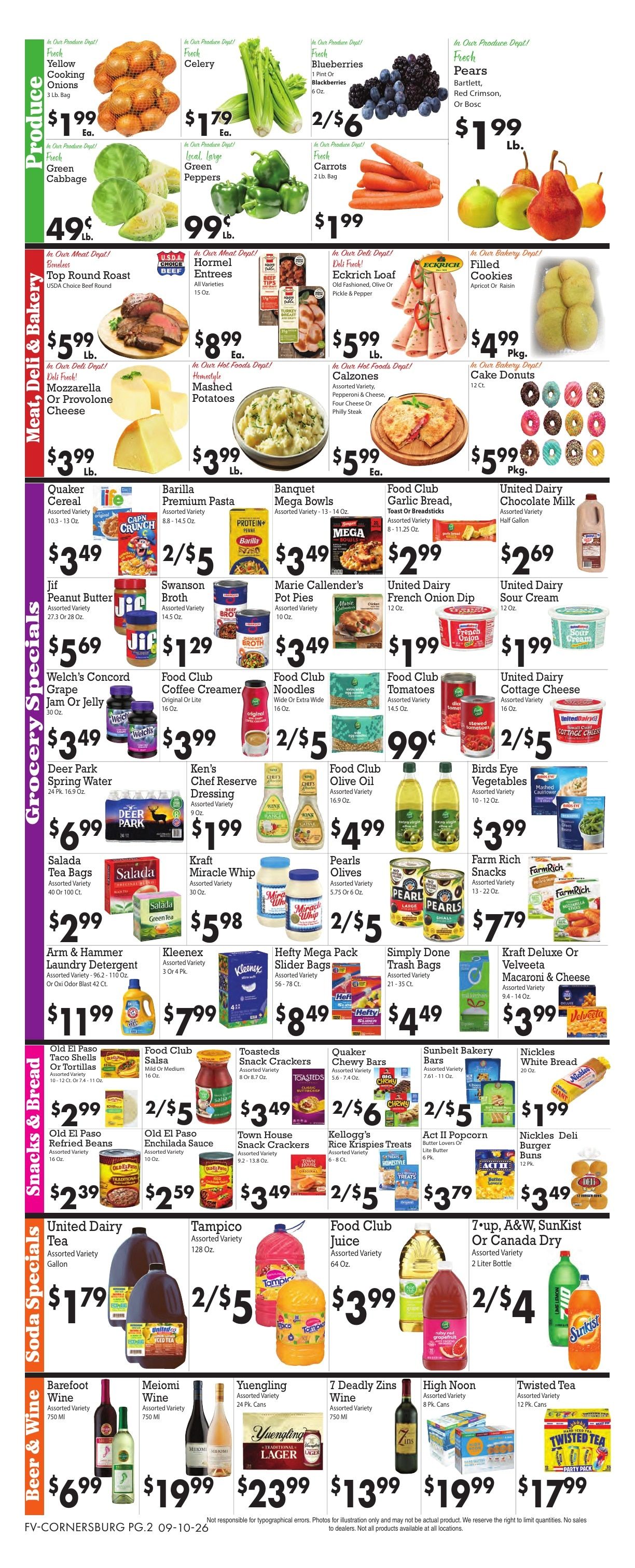 Sparkle Markets (Youngstown, OH) Weekly Ad September 10 - 16, 2026