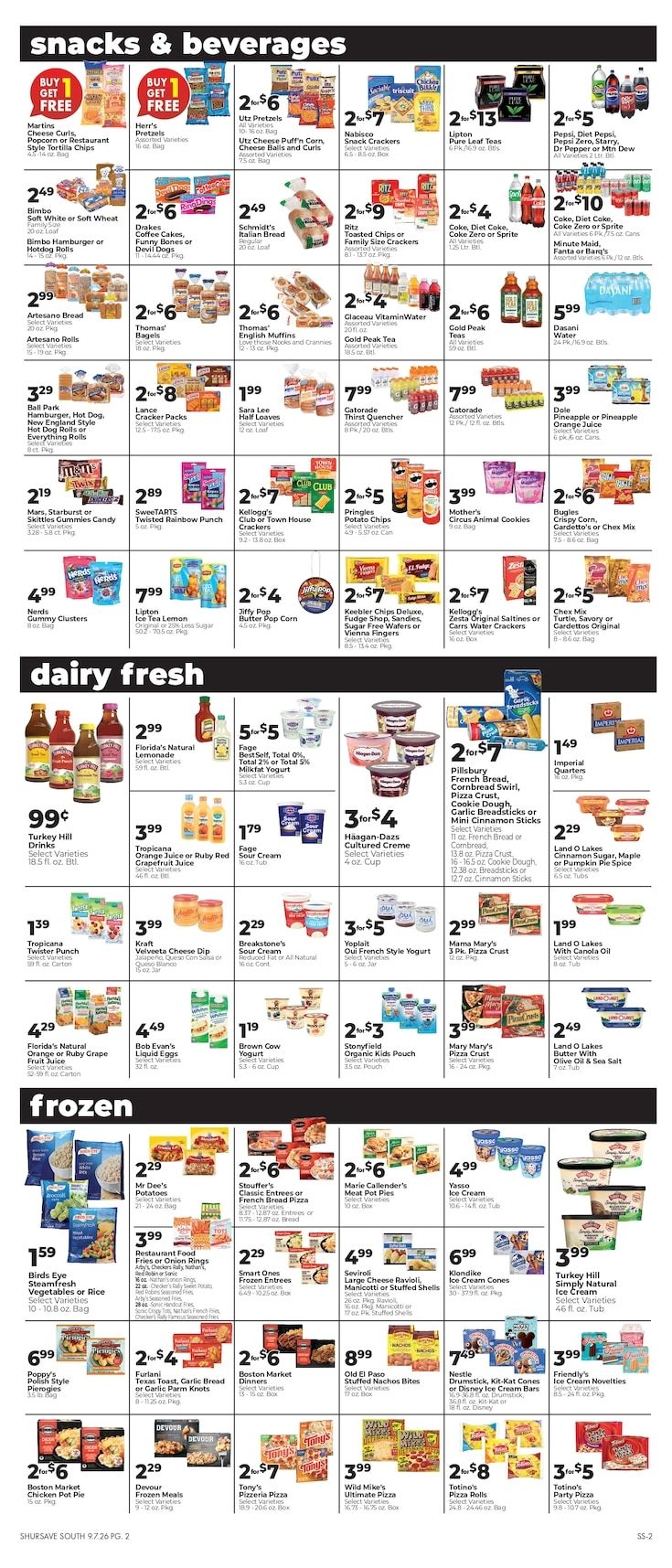 Schneider's Market of Susquehanna Weekly Ad September 10 - 16, 2026