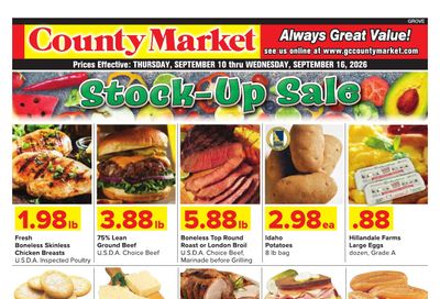 Grove City County Market Weekly Ad September 10 - 16, 2026