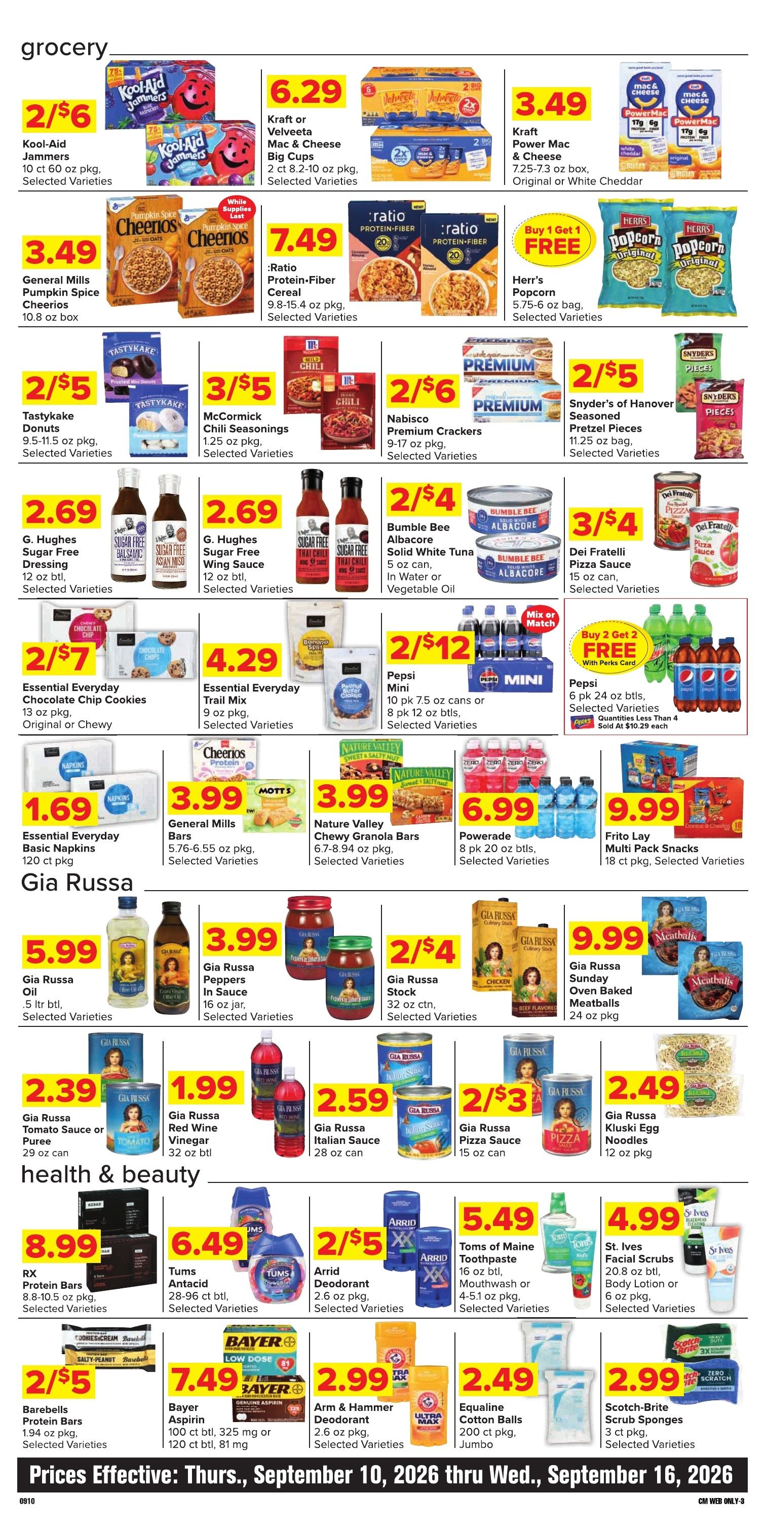 Grove City County Market Weekly Ad September 10 - 16, 2026